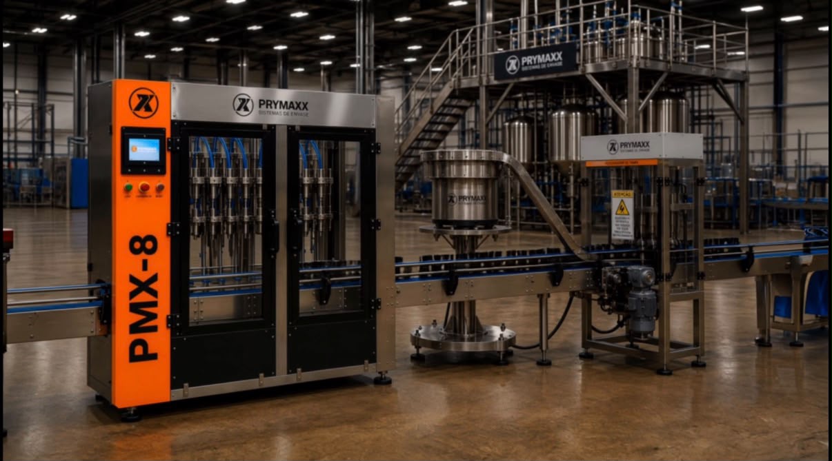 Envasadoras e linhas automáticas PRYMAXX integradas